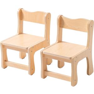 ROBUD Wooden Toddler Chair Wood, Kids Chair Set of 2, Sturdy Kids Chairs for Toddlers for Children Aged 3+, 250 Lbs Capacity Each Count