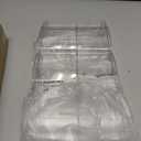 Large Compartment Water Bottle Organizer,4 Tier Stackable Water Bottle Rack for Cabinet,Tumbler Storage Organizer for Kitchen,Fridge,Cabinet Organization and Storage,Clear Water Bottle Storage Rack