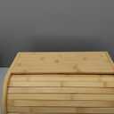 2 Lb. Depot Breadbox for Kitchen Countertop - Vintage-Style Bamboo Bread Box Wood - Japanese Bread Box - Bread Cabinet for Kitchen Counter - Bread Bin - 17'' x 10'' x 7''
