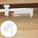 Child Safety Door Top Lock, TAMIDN Top Door Locks for Kids Safety Made of Durable Metal, Adjustable Child Locks for Door, Door lock kid proof for Childproofing Interior-Exterior Doors (1 Pack, White)