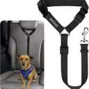 BWOGUE Pet Dog Cat Seat Belts, Car Headrest Restraint Adjustable Safety Leads Vehicle Seatbelt Harness (1 Pack) Not Elastic