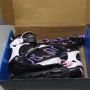 2PM SPORTS Vinal Girls Adjustable Flashing Inline Skates, All Wheels Light Up, Fun Illuminating Skates for Kids Men Adult Women and Boys (Large - Youth (4-7 US), Purple & Pink)