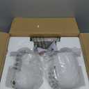 2 Lights Bathroom Light Fixture, 15 Inch Brushed Nickel Bathroom Vanity Lights Over Mirror, Modern Bath Wall Sconce Light with Frosted Glass, OS-YQ9167-2BNW