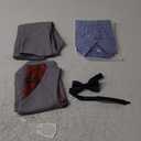 YuanLu Boys' 3Piece Set with Collared Dress Shirt, Vest, Bow Tie and Pants
