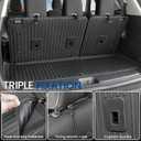 Cargo Mat with Backrest Mats for 2022-2025 2026 Nissan Pathfinder 7/8 Seats Car Mat Accessories, All-Weather Cargo Liner Seat Back Covers Trunk Lower Mat(Cargo Mat with Backrest Mats)