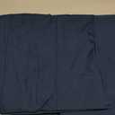 Amazon Basics Lightweight Super Soft Easy Care Wrinkle Free Microfiber 3 Piece Bed Sheet Set with 14-Inch Deep Pockets, Twin, Navy Blue, Solid, Kids, Men & Women Bedding