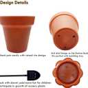 PURPLE STAR 1N 30 Pack Cupcake Plant Nursery Pots with Humidity Dome- Small Plastic Flower Pots with Saucers and Shovel for Indoor Outdoor Seedling Succulent Vegetable
