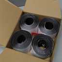 4 Pack Dust Protector Zipper, Black 7 Ft x 3 in Heavy Duty Dust Barrier Zipper with Plastic Sheeting Cutter, Double Sided Self-Adhesive Dust Proof Door Zippers for Indoor Outdoor Tent Tarp