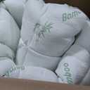 Ultra Soft Full Size Mattress Topper - Viscose Made from Bamboo Pillow Top Mattress Pad for Back Pain Relief - Naturally Cooling for Hot Sleepers, Green