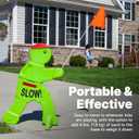 Step2 Kid Alert Street Safety Sign, Kids at Play Signage for Neighborhood Safety, 32-Inch Tall Reflective Caution Sign with Warning Flag, 32.00 Inches