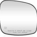 Passenger Right Side Heated Exterior Mirror Glass Fits for Chrysler Town&Country 2008-2016, Dodge Grand Caravan 2008-2020, RAM CV 2012-2015,Routan 2009-2014