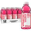 Vitaminwater Zero Sugar Power-c, Electrolyte Enhanced Water w/Vitamins, Dragonfruit Drinks, 20 fl oz (Pack of 12), Best By: FEB 09 2026