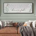 PEONIA 41" x 15" Love Never Fails Wall Decor - Perfect Large Size Love Is Patient Love Is Kind Wall Art Decor Above Bed Express Love Wall Decor (Black)