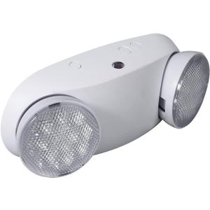 CM MZY Emergency Lights with Battery Backup,Commercial Emergency Light,Two Adjustable LED Light Head,Emergency Lighting Fixtures,120-277V AC, UL Certified, 1 Pack (White)