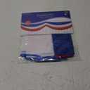 Beistle 52133-RWB Patriotic Plastic Bunting, 3' x 15', Red/White/Blue