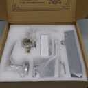 Ulecoce Keyless Entry Door Lock Deadbolt with Handle Set, Keypad Door Lock with Handle Smart Door Locks for Front Door with Set with Easy Installation, Auto Lock, Satin Nickel