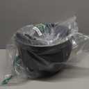 12 Inch Large Plant Pots for Indoor or Outdoor Plants, Wide Water Ripples Flower Pots with Drainage Holes & Saucer, Plastic Planters Set for Garden & Home Decor (Black)