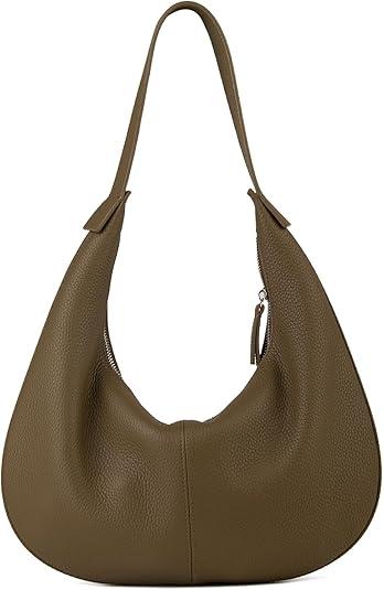 DONNAIN Full Grained Real Leather Hobo Bags for Women,Women's Crescent Handbag with Wide Shoulder Strap DONNAIN Full Grained Real Leather Hobo Bags for Women,Women's Crescent Handbag with Wide Shoulder Strap
