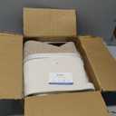 Ravinte Blanket Basket - 20"x 20"x 13" Cotton Rope Basket for Living Room, Baby Toy Storage Basket, Large Woven Laundry Basket (White -Brown)