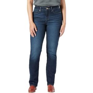 Levi Strauss Signature Gold Women's Modern Straight Jeans Mid-Rise Stretch Denim, 
16 Short