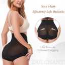 Dulchany Tummy Control Shapewear Panties for Women Body Shaper Seamless Underwear Panty Girdle (Black, S)