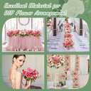 Jexine 12 Bundles Silk Artificial Peonies Flowers Faux Peony Bouquet Fake Peonies Artificial Flowers Bouquets for Vase Floral Arrangements Wedding Home Table Decoration (Rosy Red,Pink)