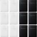 MotiMind 12 Pcs Passport Holder Cover Waterproof Leather Travel Wallet Passport Case for Women Men Family(Black, White)