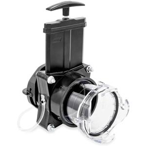 Camco 39050 Ready-to-Use Gate Valve with Built-in Clear Adapter, Black