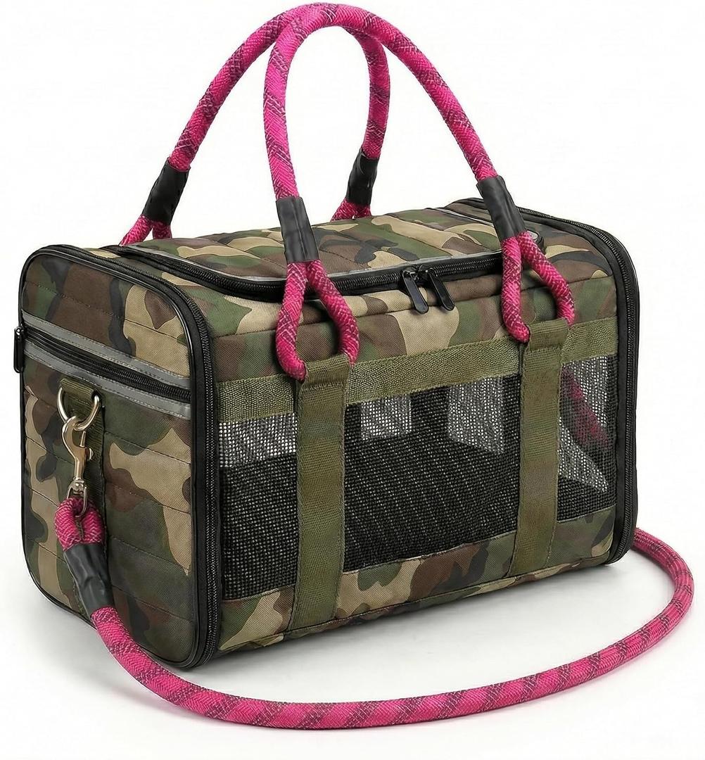 Soft-Sided Dog & Cat Carrier | for Car Rides, Vet Visits, Errands & Daily Outings | Fits Small Dogs & Cats Up to 15 lbs | 18" L x 11.5" H | Yorkies, Chihuahuas & More
