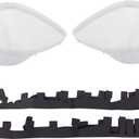 NewYall Pair Left and Right Clear Headlight Lens Covers with Gaskets for Chevrolet Corvette C6 2005-2013