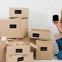 3 x 5 Inch 250Pcs Rectangle Color Coding Stickers,Strong Adhesion Easy to Write Label for Moving,Box Organization,Inventory,Business,Black