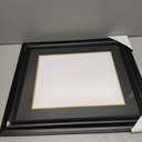 11x14 Diploma Degree Frame with Mat or Display 15x18 Certificates without Mat,Solid Wood,Black Finish with Intricate Black Rope Detail,UV Protection Acrylic