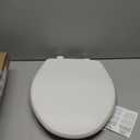 Bemis 7300SLEC Slow Close Toilet Seat, Easy Clean Hinges and Durable Plastic Seat, Made in USA, Elongated, White