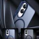 2 x SPIDERCASE Magnetic for Samsung Galaxy S25 Edge Case, [10 FT Military Grade Drop Protection] Heavy Duty Shockproof Phone Case for Galaxy S25 Edge 5G, Dark Blue