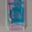 ROYALITA Iridescent Acrylic Vanity Tray 10x5 Inch - Small Acrylic Trays Perfume Tray Spill Proof, Decorative Tray for Bathroom Countertop, Wedding Decor, Aromatherapy Storage, Office Desk