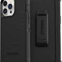 OtterBox iPhone 13 Pro Max & iPhone 12 Pro Max Defender Series Case - Black, Rugged & Durable, with Port Protection, Includes Holster Clip Kickstand