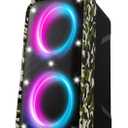 Foxdawn Portable Bluetooth Speaker: 240W Peak Powerful Loud Sound Deep Bass Wireless Boombox Large Subwoofer 15 Hours Battery Life Fast Charging with Led Light Show for Party Outdoor Camping Backyard
