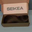 SEIKEA Cheer Ponytail Hair Piece, 100% Super Protein Fiber Straight Cheerleader Hairpiece Lightweight Silky Smooth Fluffy 18" Ponytail Extension for Cheerleader Competition, Dance Mocha Melt