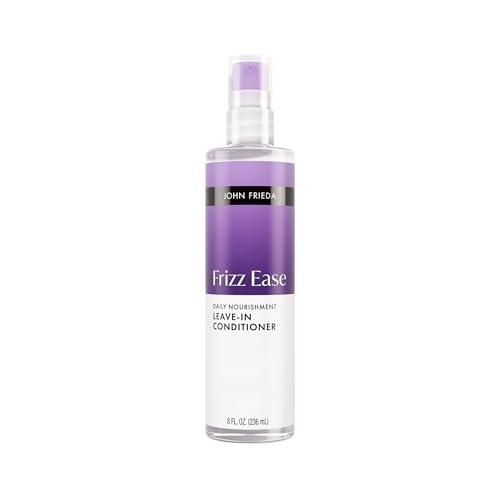John Frieda Frizz Ease Daily Nourishment Leave-In Conditioner, Anti-Frizz Leave-in Conditioner for Curly Hair and Straight Hair, 8 Fl Oz