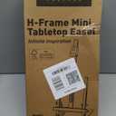 DJAR 25" Mini H-Frame Art Easel, Adjustable Beech Wood Tabletop Wooden Easel for Painting, Portable Painting Display Drawing Stand for Teens, Adults, Students, Natural