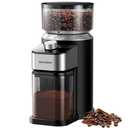SHARDOR Electric Burr Coffee Bean Grinder for Home Use, 40 Grind Settings with 50-Second Adjustable Timer, One-Touch Espresso Grinder, Black