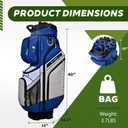 Golf Cart Bag, 14-Way Top Divider with Multiple Storage Pockets, Lightweight & Durable Golf Bag for Men, Cart-Friendly Design