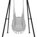 Taleco Gear Swing Stand, Max Load 330lbs, Heavy Duty ,Outdoor or Indoor Hanging Hammock Chair Stand only,Hammock Chair not Include(Black)