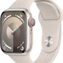 Apple Watch Series 9 [GPS, 45mm] - Starlight Aluminum Case with Starlight Sport Band, M/L 