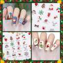 30Pcs Christmas Nail Charms and Gems 3D Metal Snowflakes Elk Candy Nail Jewelry Rhinestone Supply Winter Christmas Tree Socks Santa Claus Nail Art Charms for Women DIY Xmas Nails Decoration Supply, Small