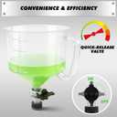 SWANLAKE 18-Piece No-Spill Coolant Funnel Kit, Radiator Funnel Burping Tool, Coolant Bleeder Kit with Adapters, Universal Fitment for Automotive Cooling System