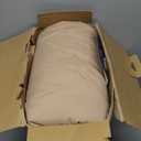 Bedsure King Size Comforter Set Khaki - Bed in a Bag Bedding Set 7 Pieces, GentleSoft™ Pintuck Bed Set Gift for Family, Pinch Pleat Khaki Comforter with Sheets, Pillowcases & Shams