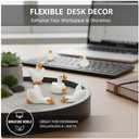 100 Pcs Mini Resin Goose Cute Miniature Garden Accessories Animal Figurines Mini Resin Animals for Garden Miniatures Decoration Office Desk Decor