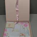 Luxury Baby Girl Memory Book Set  Keepsake Journal & Milestone Album from Pregnancy to Age 5 with Premium Gift Box, Storage Pouch & Keepsake Envelope  Baby Shower & Newborn Gift (Pink)