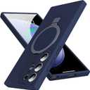 Mag-Ring for Galaxy S23 Ultra Case, Liquid Silicone [Moisturizing Factor] Exreme Soft Slim Phone Case with Stand [Compatible with Mag Safe] for Samsung Galaxy S23 Ultra 6.8" Men Women, Royal Blue